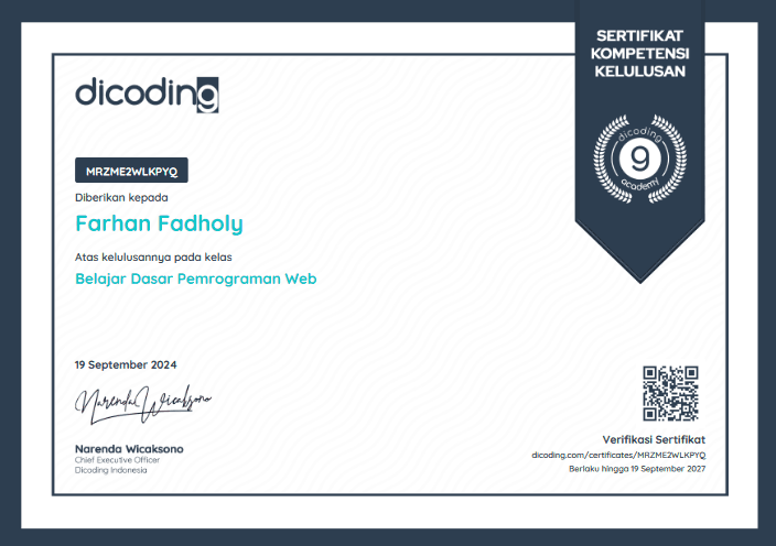Belajar Dasar Pemrograman Web