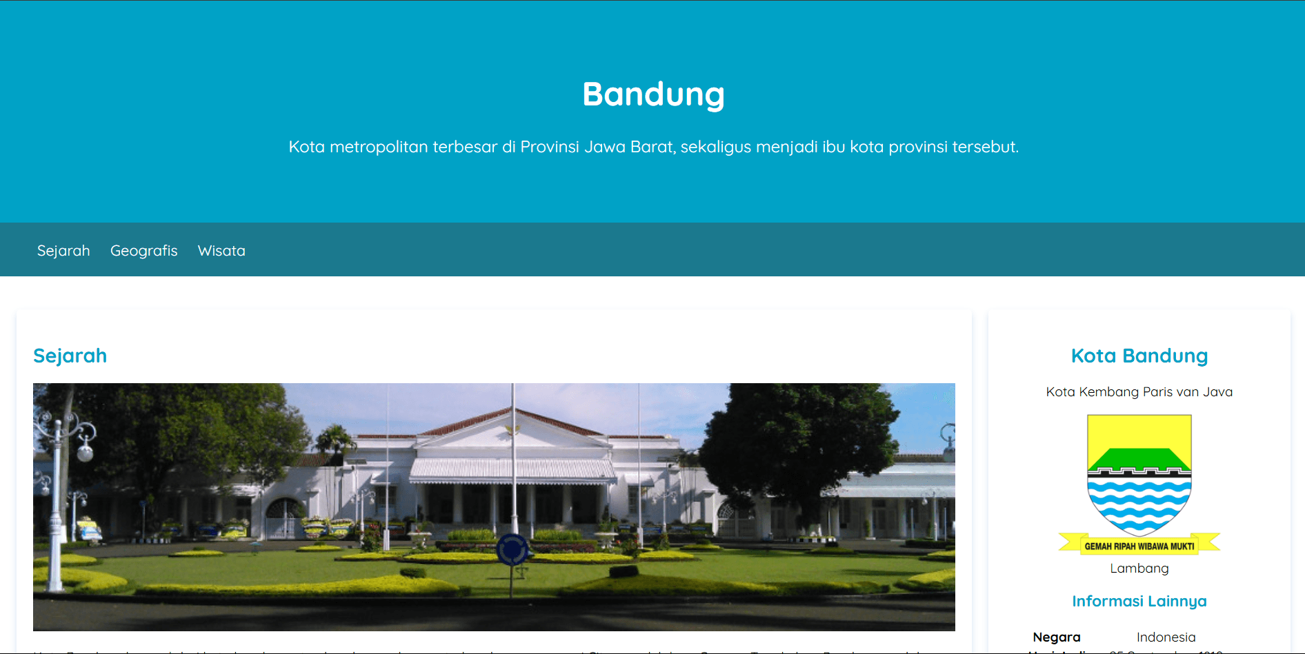 Bandung WebPage